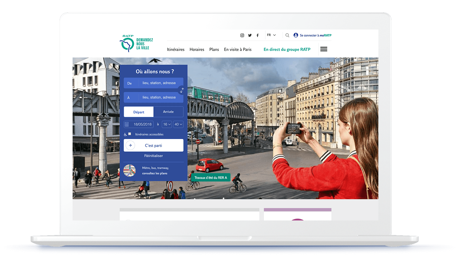Site RATP - Solution portail digital